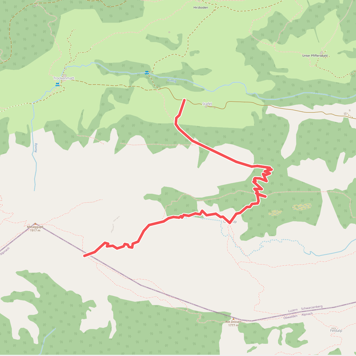 Stafel - Oberalp - 1805