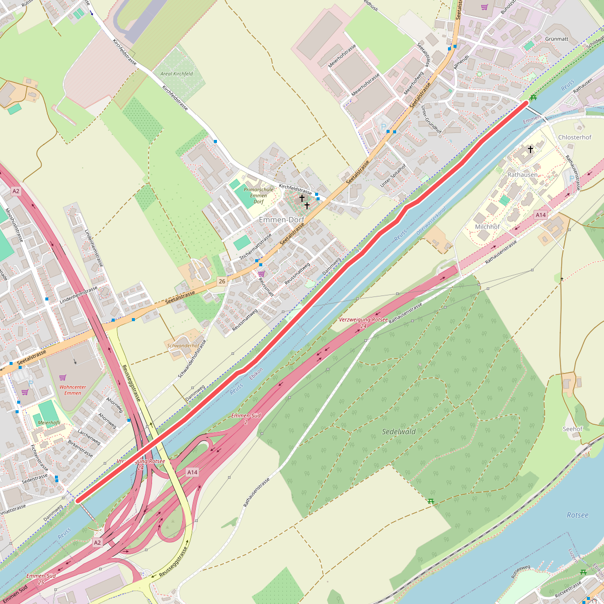 Sädelbrücke - Rathausen