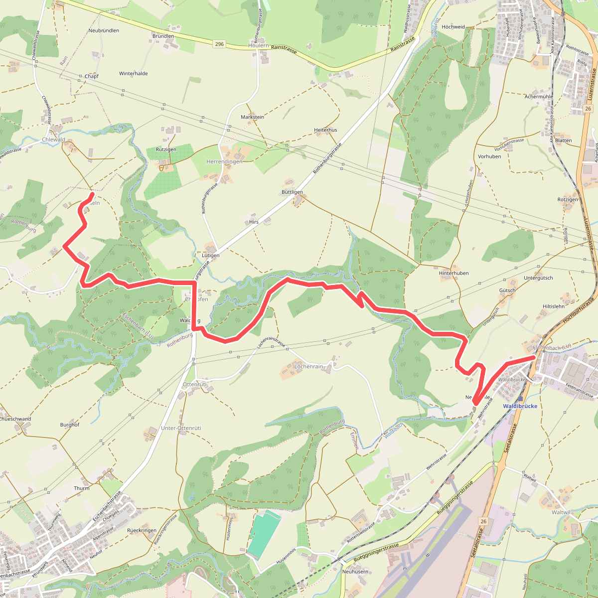 Waldibrugg - Hirselen