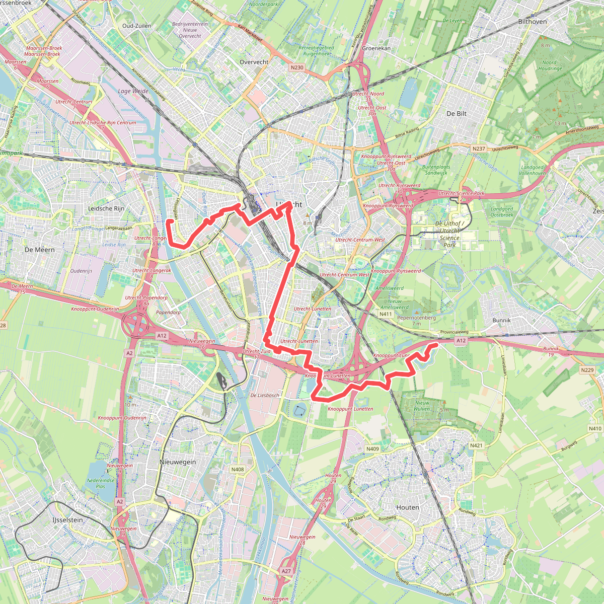 Ansterdam-Rijnkanaal (Utrecht) - Fort bij Vechten · Romeinse Limespad etappe 8