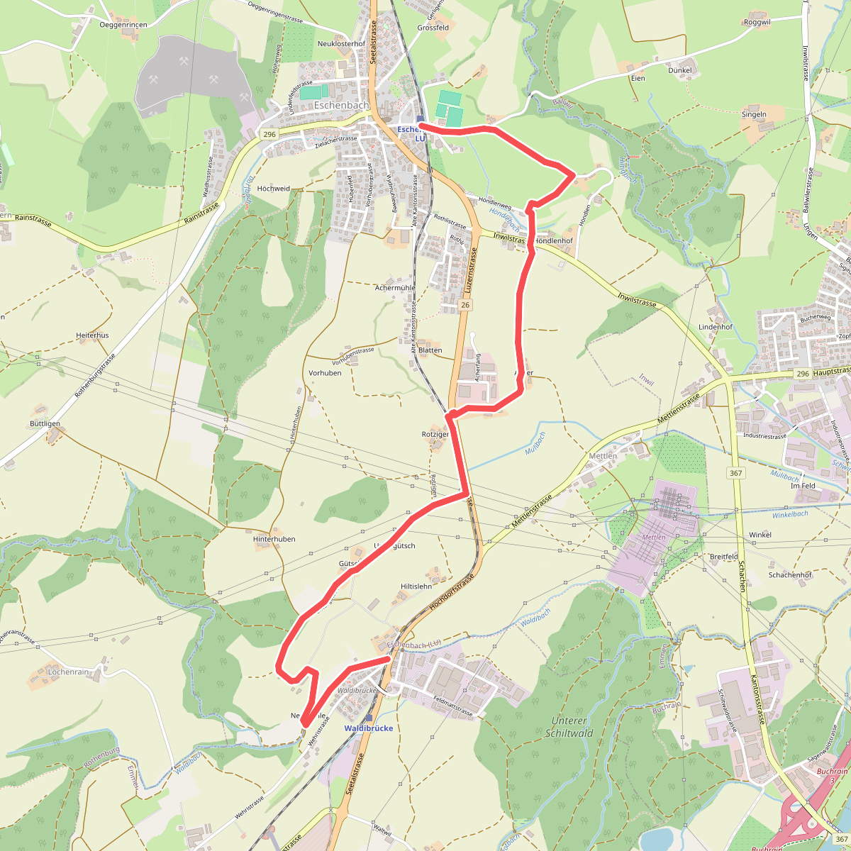 Eschenbach - Höndle - Waldibrugg
