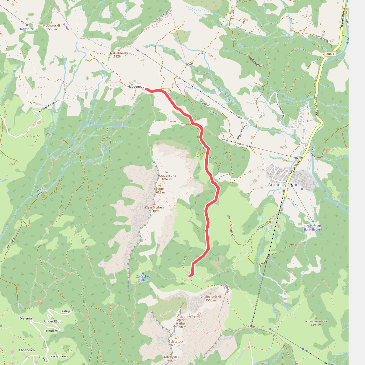 Haggenegg - Alp Zwüschet Mythen