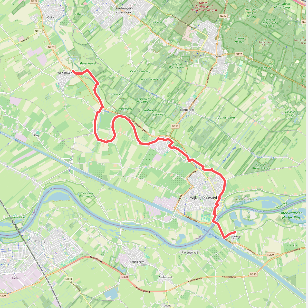 Werkhoven - Rijswijk · Romeinse Limespad etappe 10