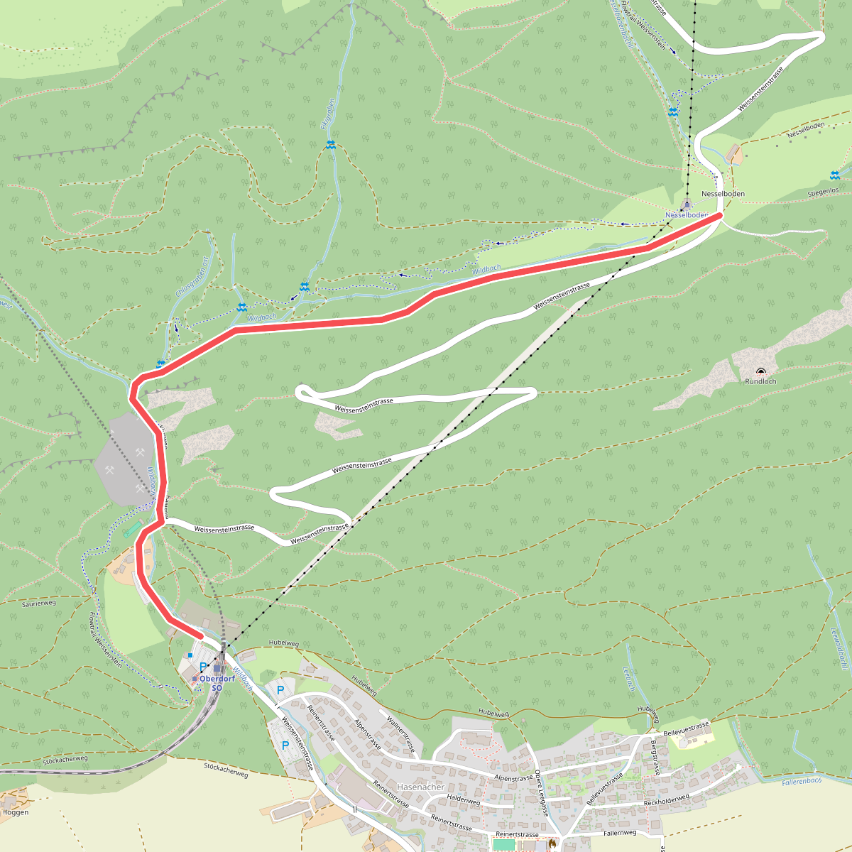 Oberdorf Talstation Gondelbahn - Nesselboden