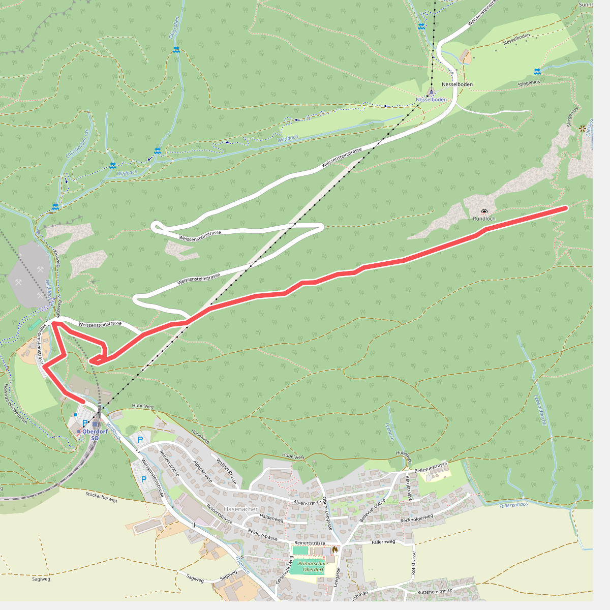 Stiegenlos - Oberdorf Talstation Gondelbahn