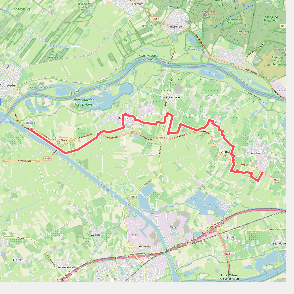 Rijswijk - Lienden · Romeinse Limespad etappe 11