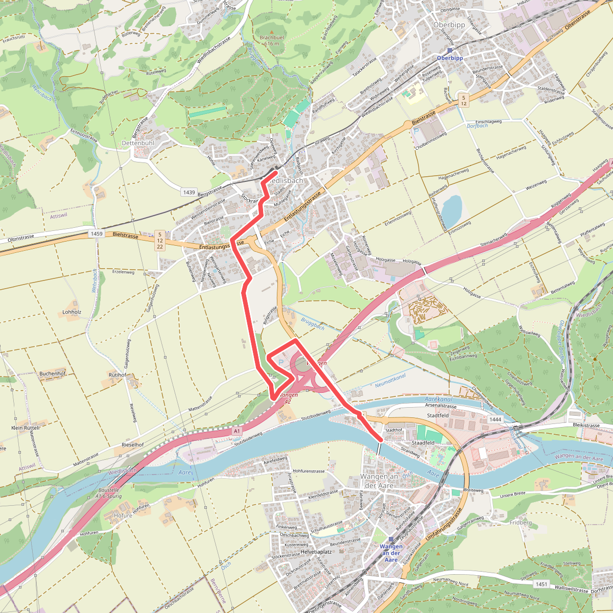 Wiedlisbach - Wangen an der Aare
