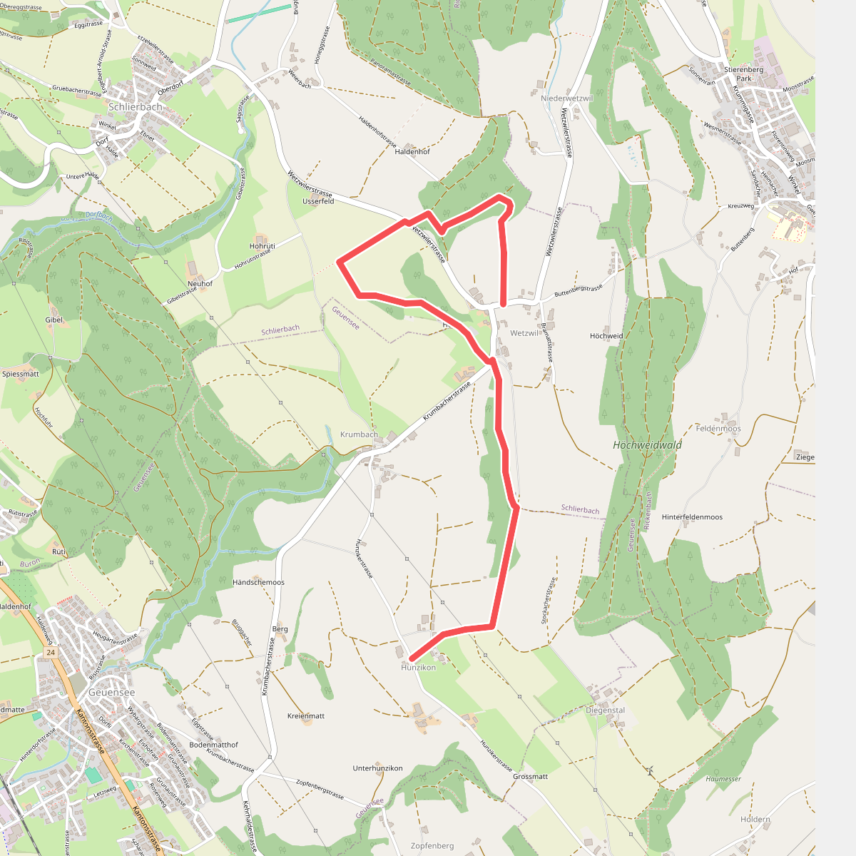 Hunzikon - Wetzwil
