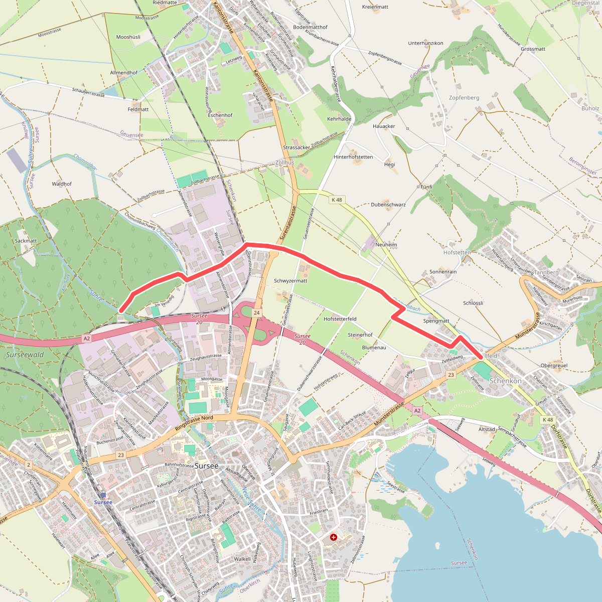 Surseerwald - Zellfeld