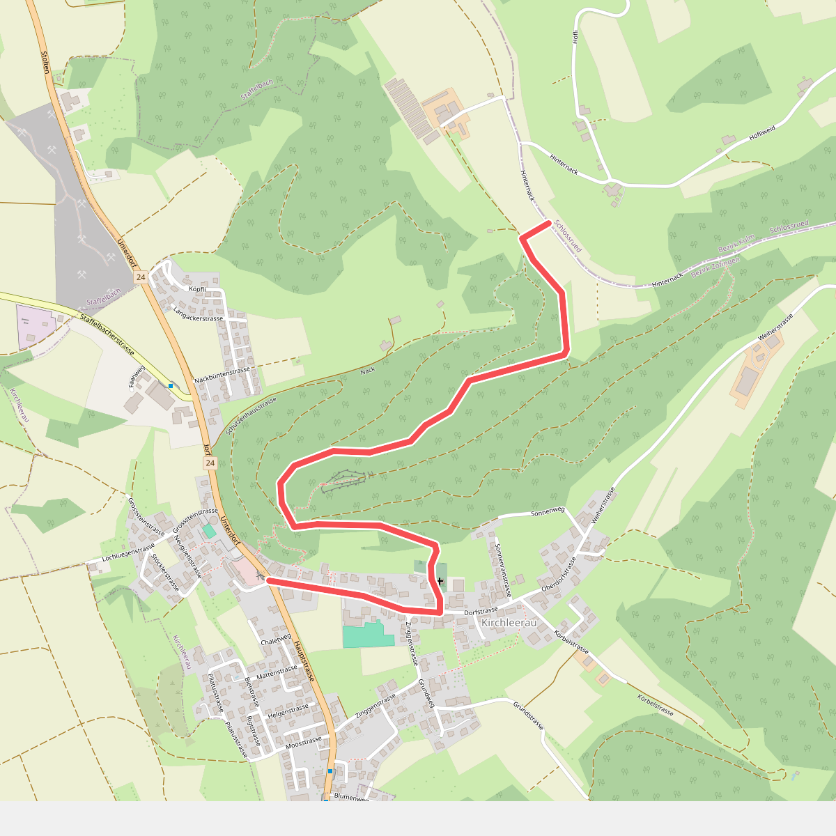 Kirchleerau - Hinter Nack