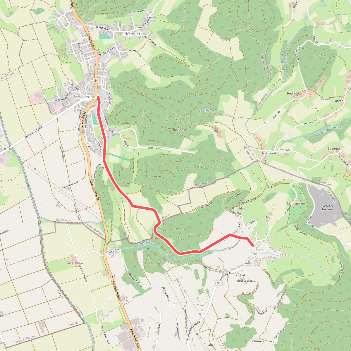 Moosleerau - Kulmerau