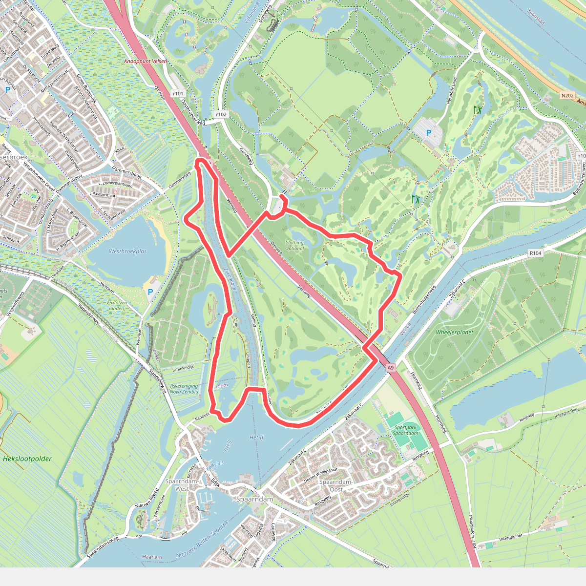 Linieloop (oranje)