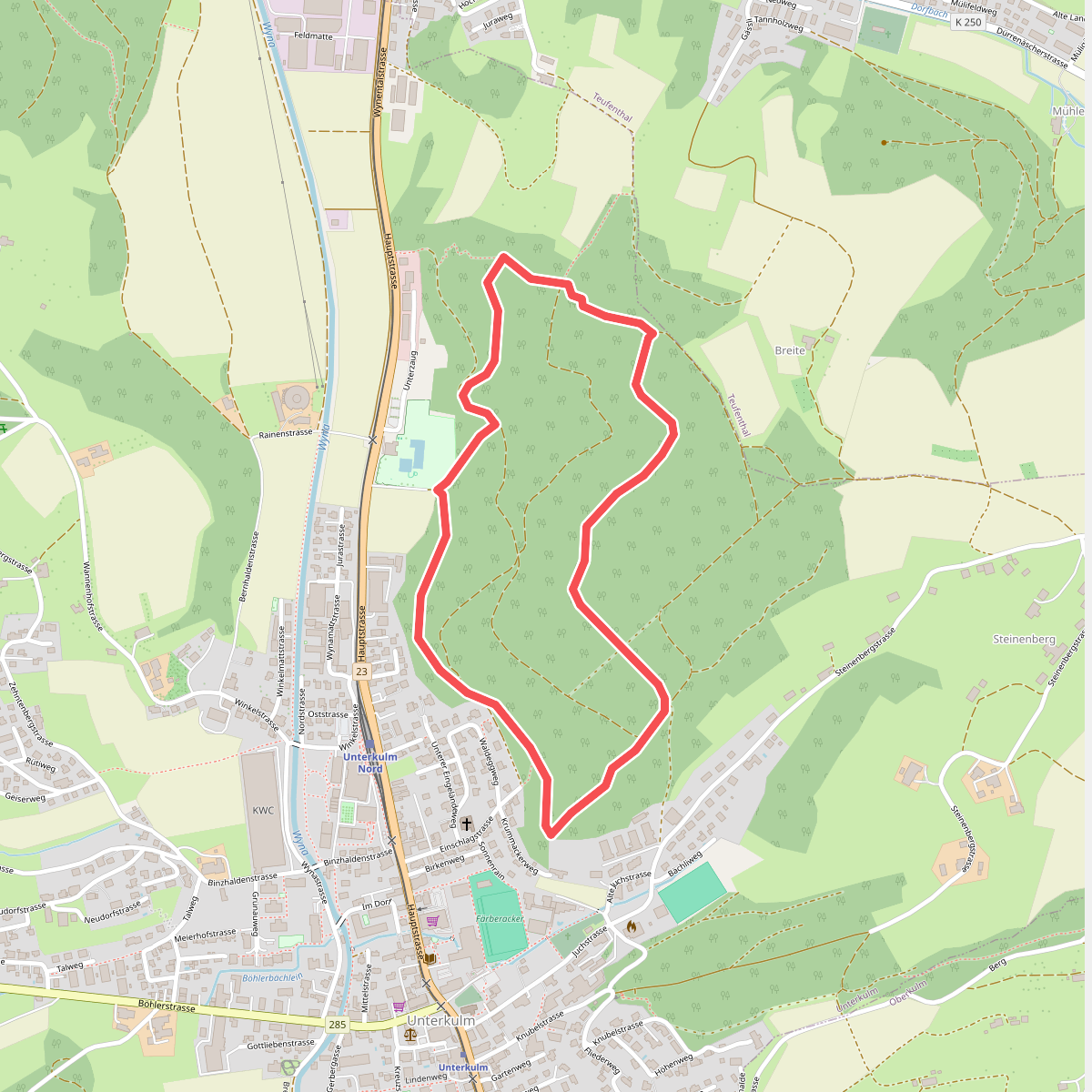 Waldlehrpfad Unterkulm