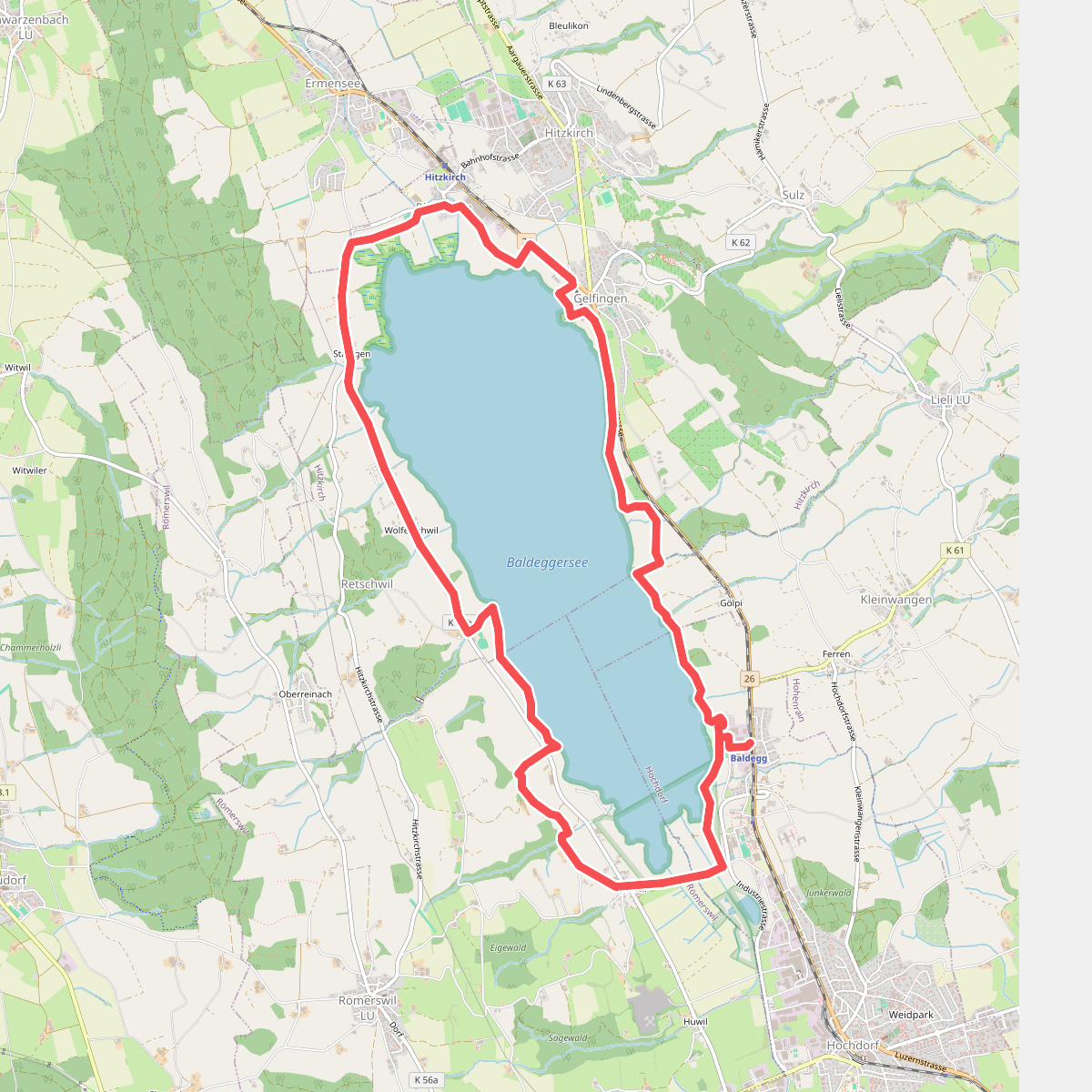 Seeuferweg Baldeggersee