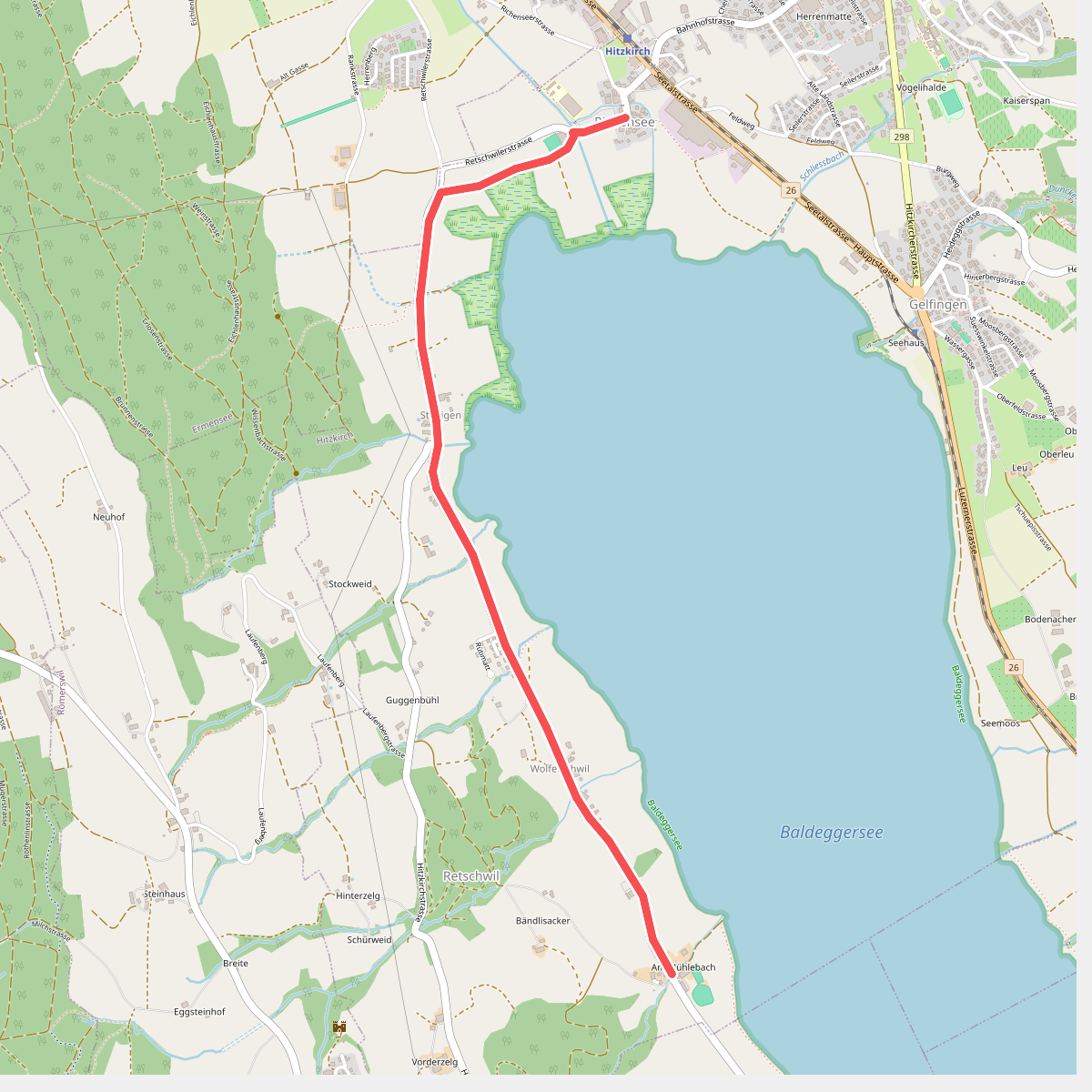 Retschwil - Stäfligen - Richensee