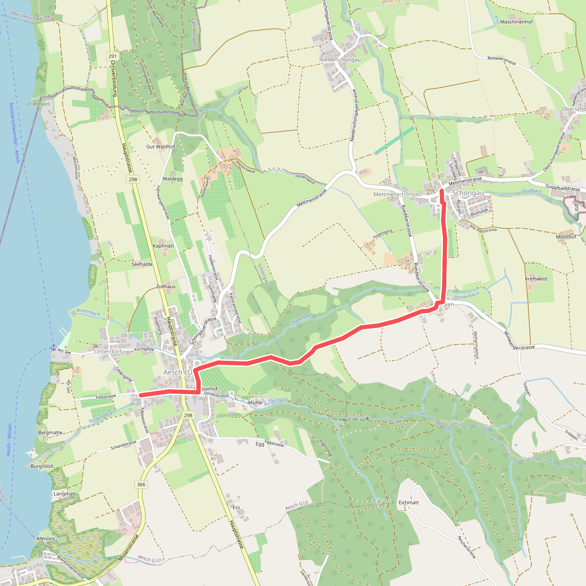 Mettmenschongau - Aesch