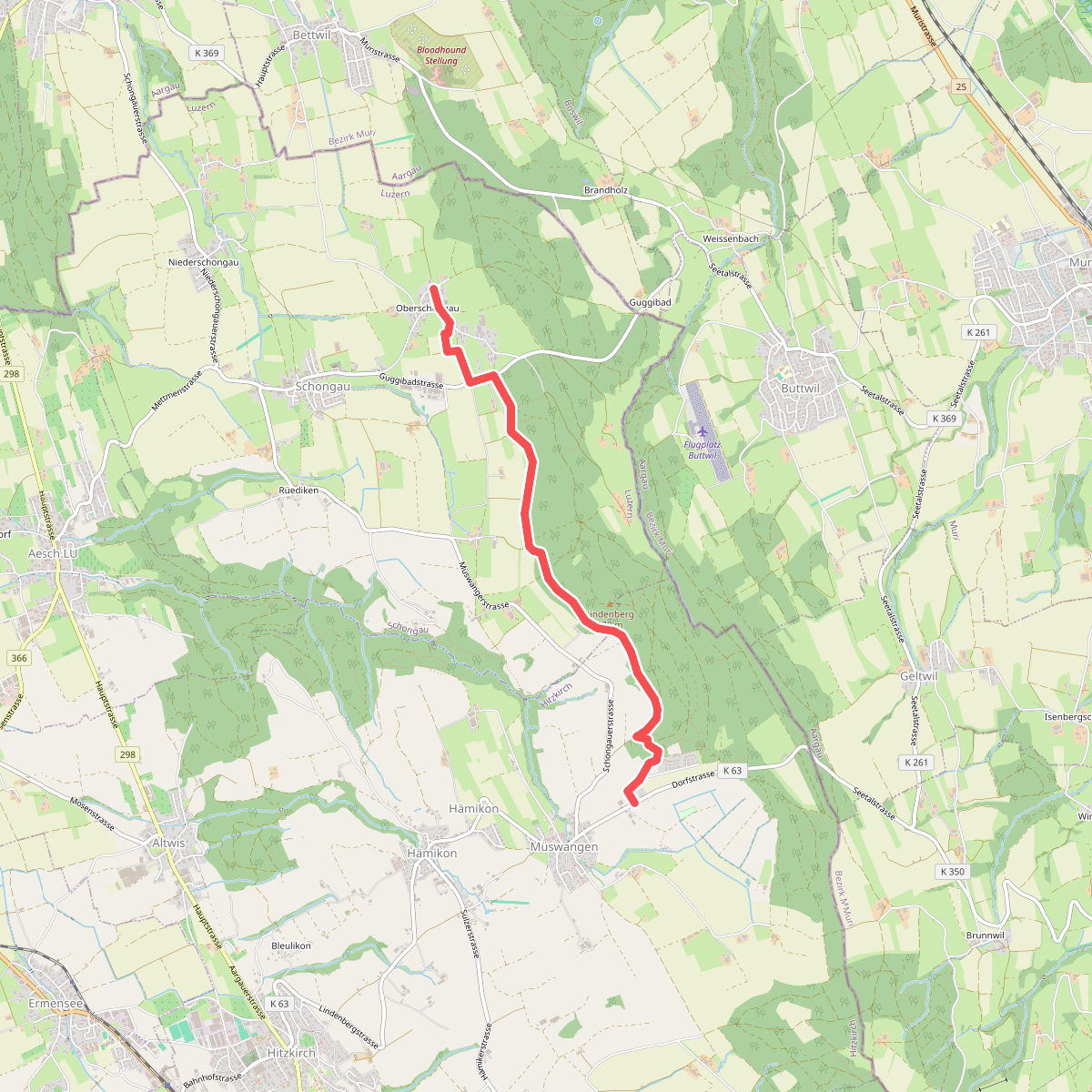 Oberschongau - Schlatt - Hämikon Berg