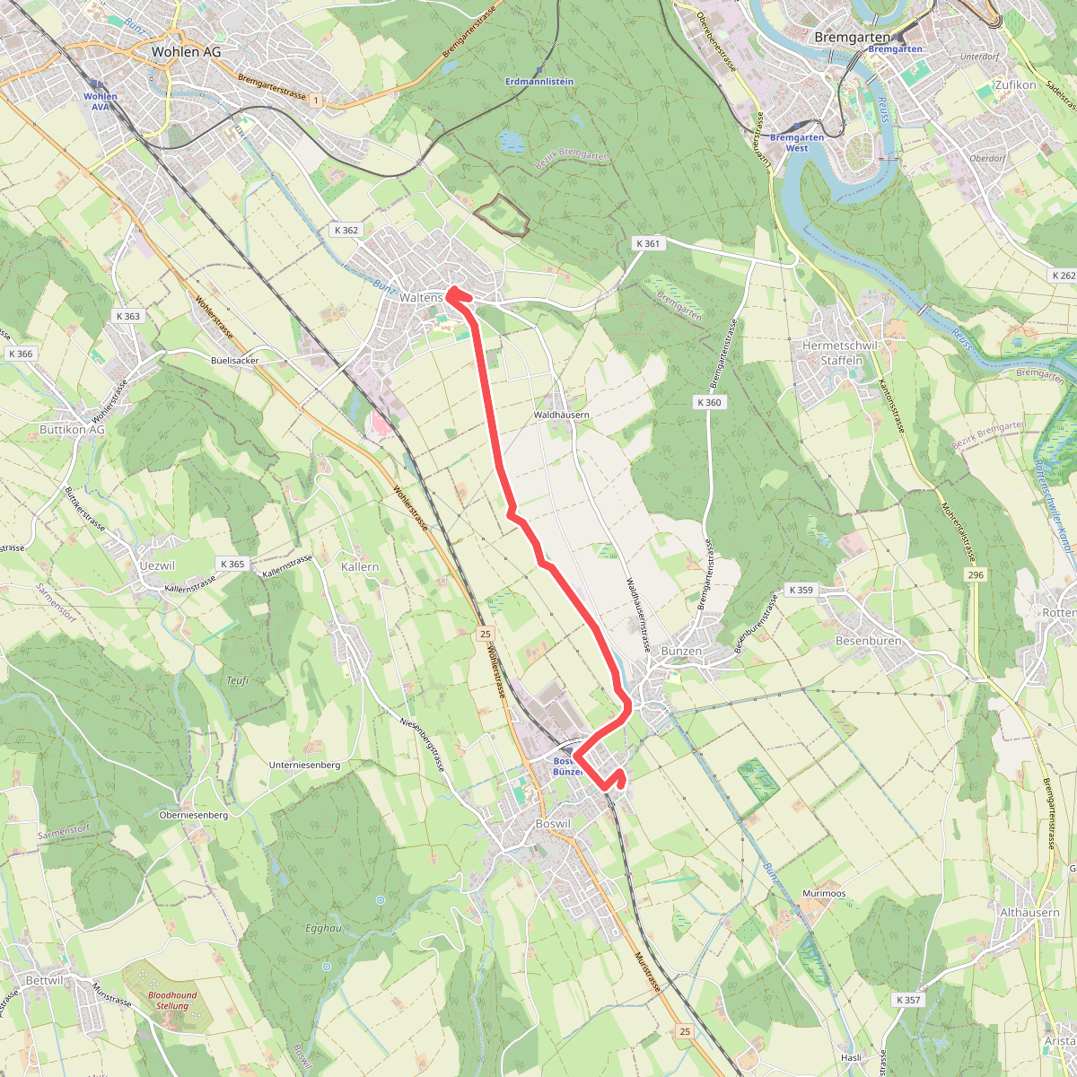 Waltenschwil - Bünzen - Boswil