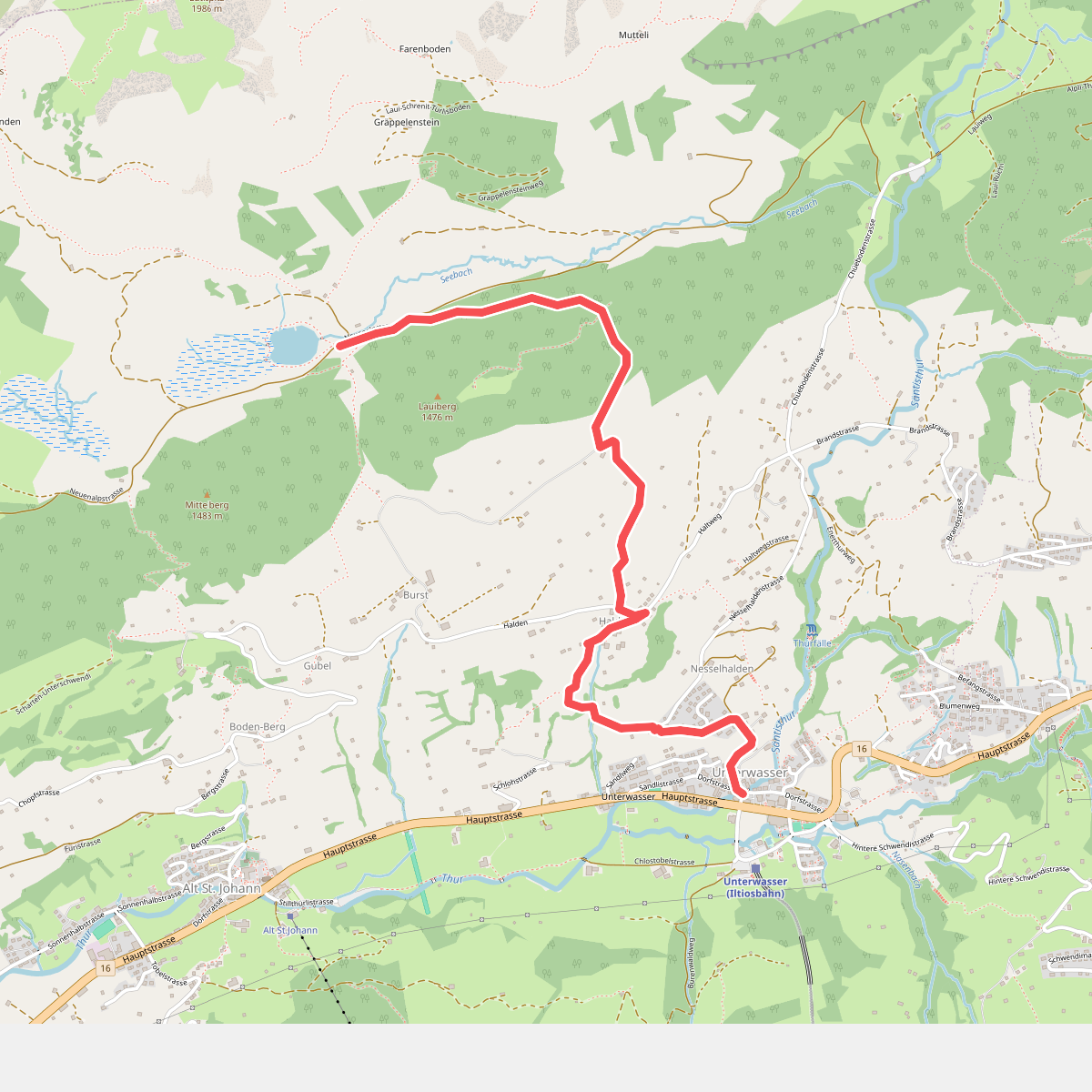 Unterwasser-Halden-Egerten-Gräppelensee