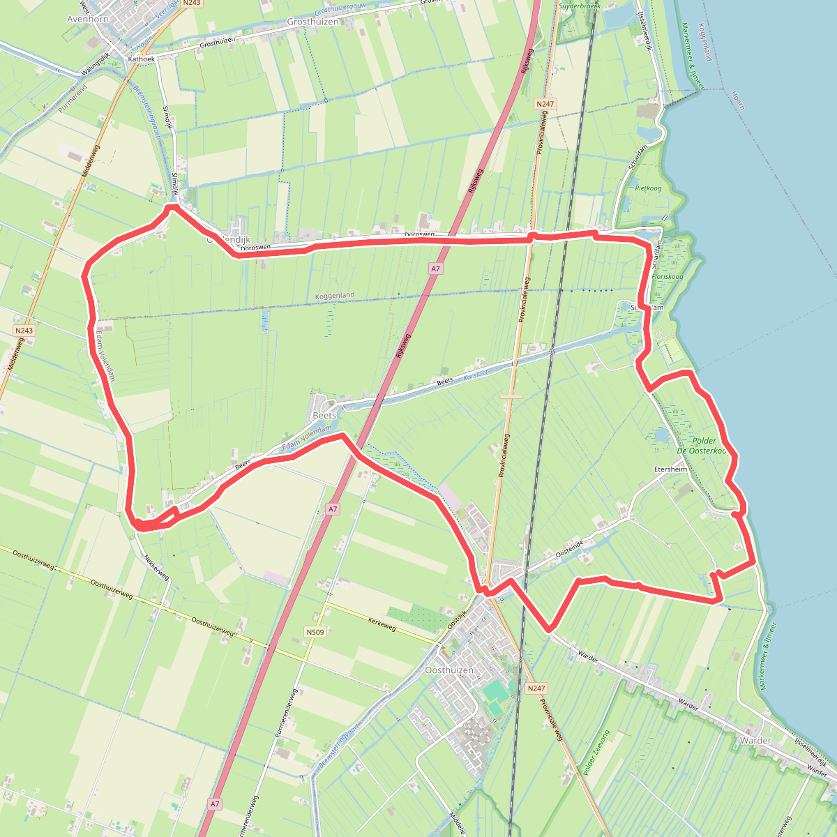 Pontjesroute Zeevang