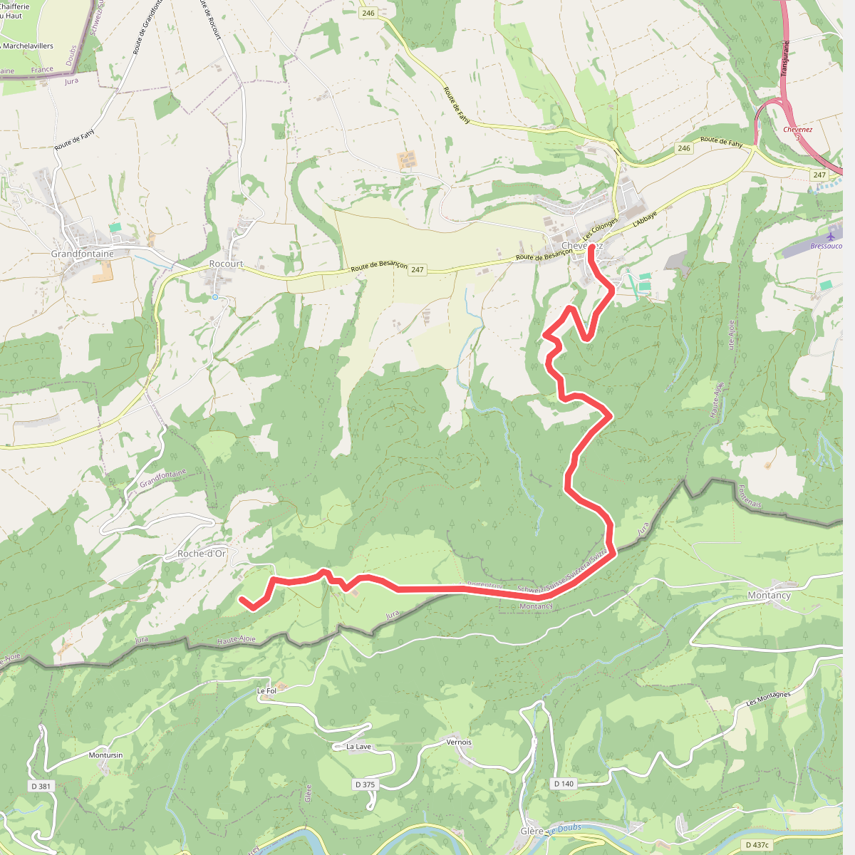 Chevenez - Tour de Faux d'Enson