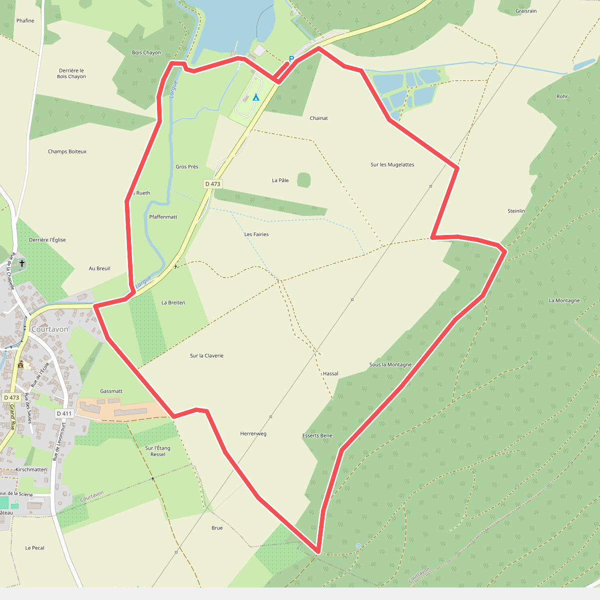Autour du Plan d'Eau de Courtavon