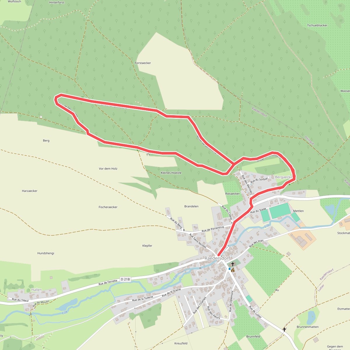 Sentier de découverte de Raedersdorf -Parcours long