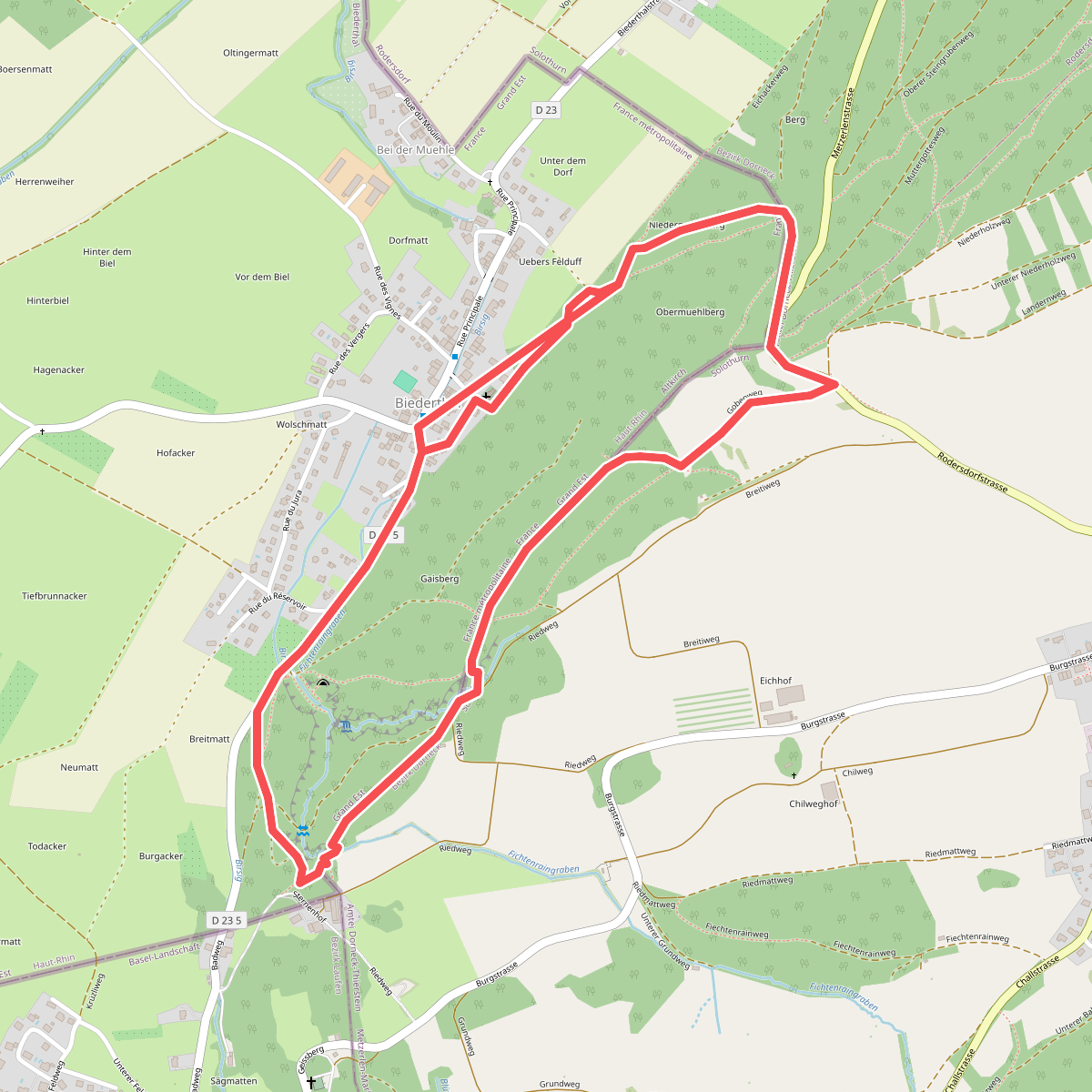 Sentier circulaire Biederthal