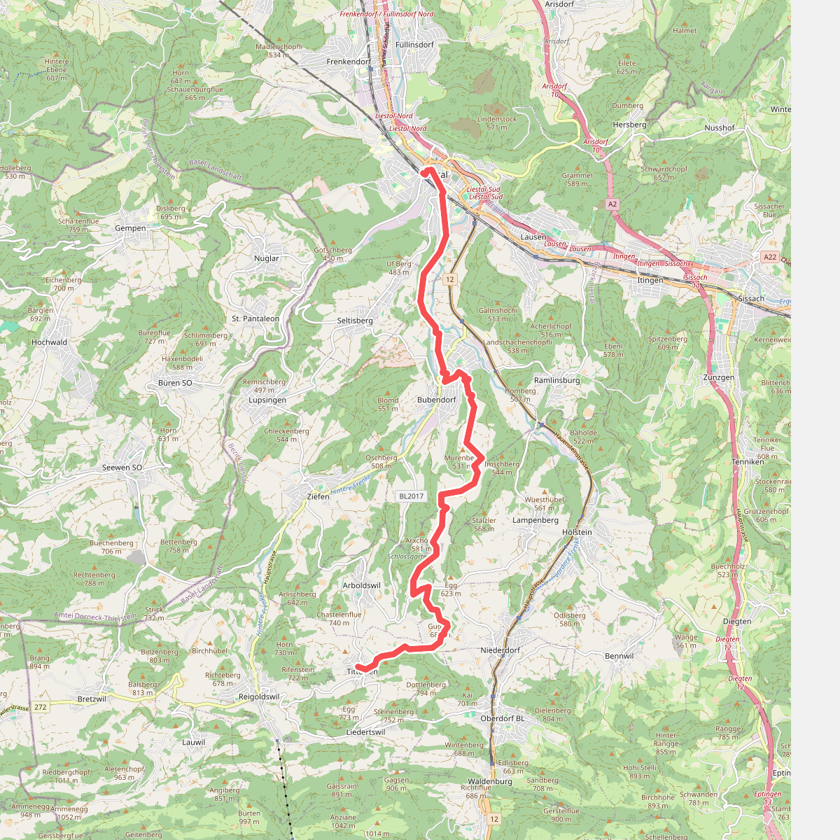 Wildenstein – Rifenstein Weg