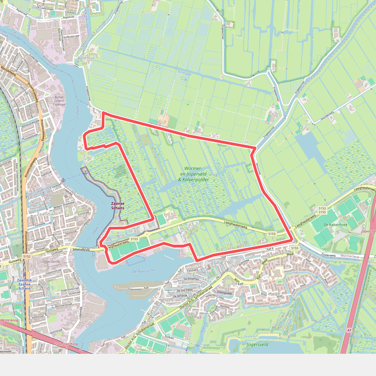 Haaldersbroekroute (groen) 