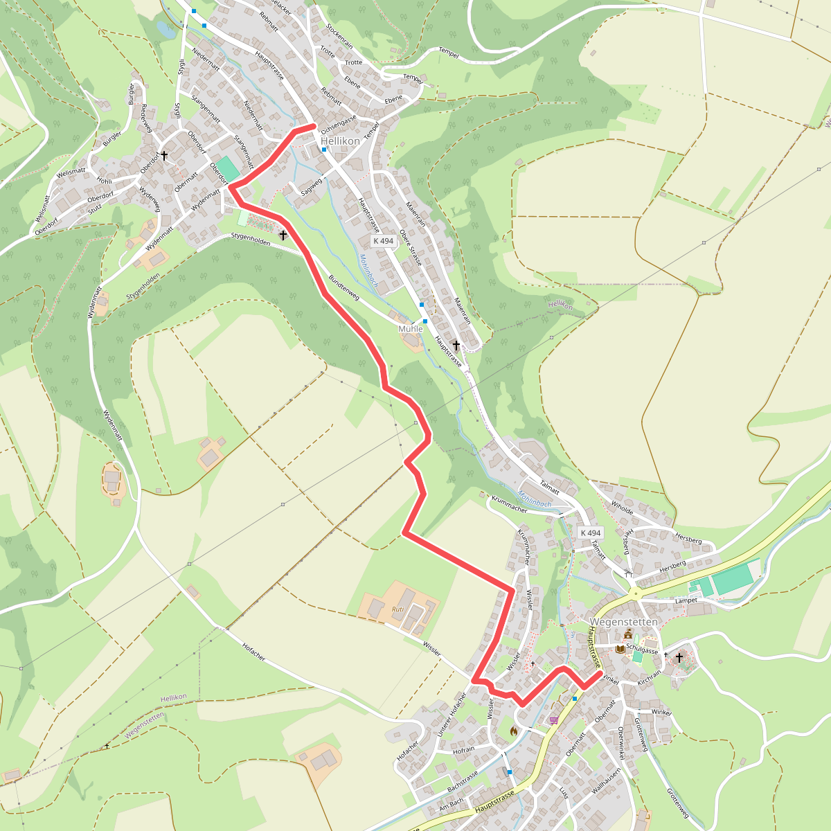 Hellikon - Wegenstetten