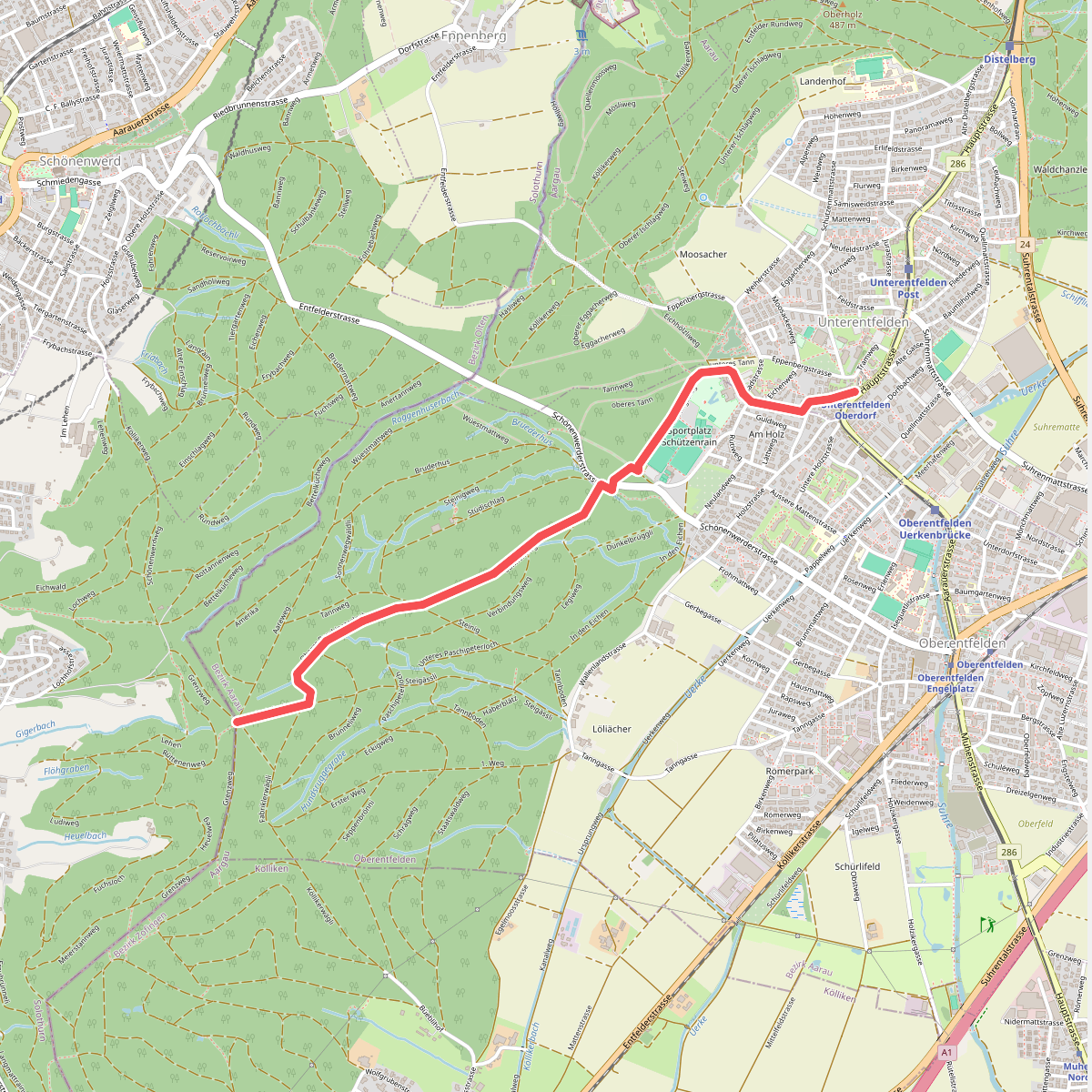 Unterentfelden Oberdorf - Im Tann