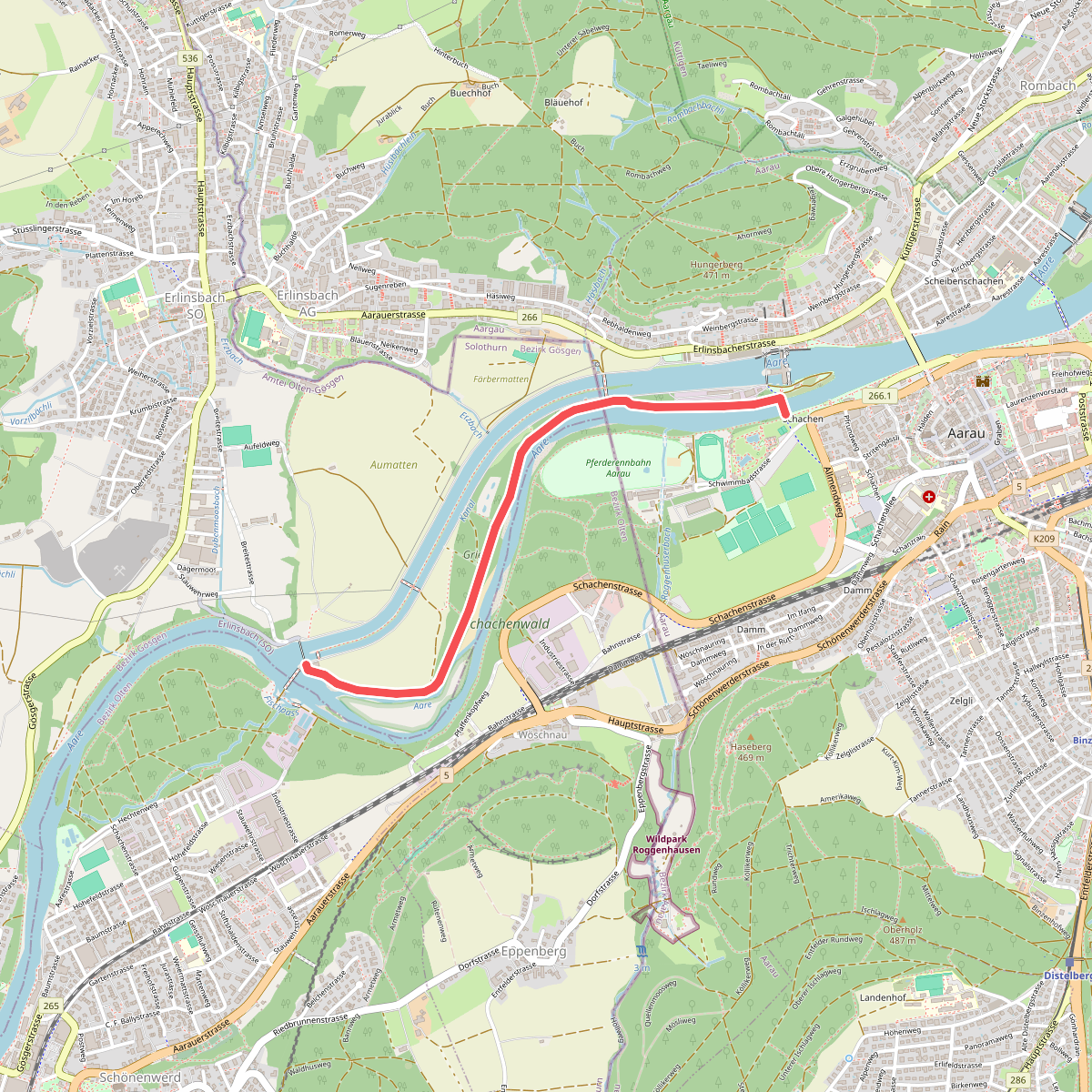 Süffelsteg - Erlinsbach Stauwehr
