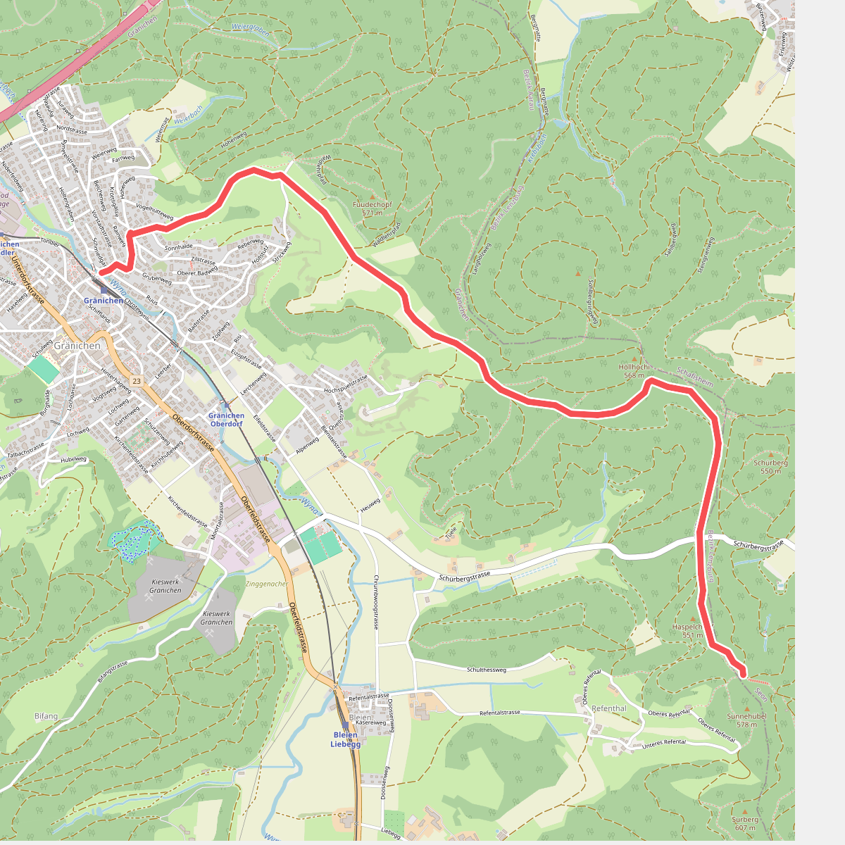 Gränichen - Breitenberg