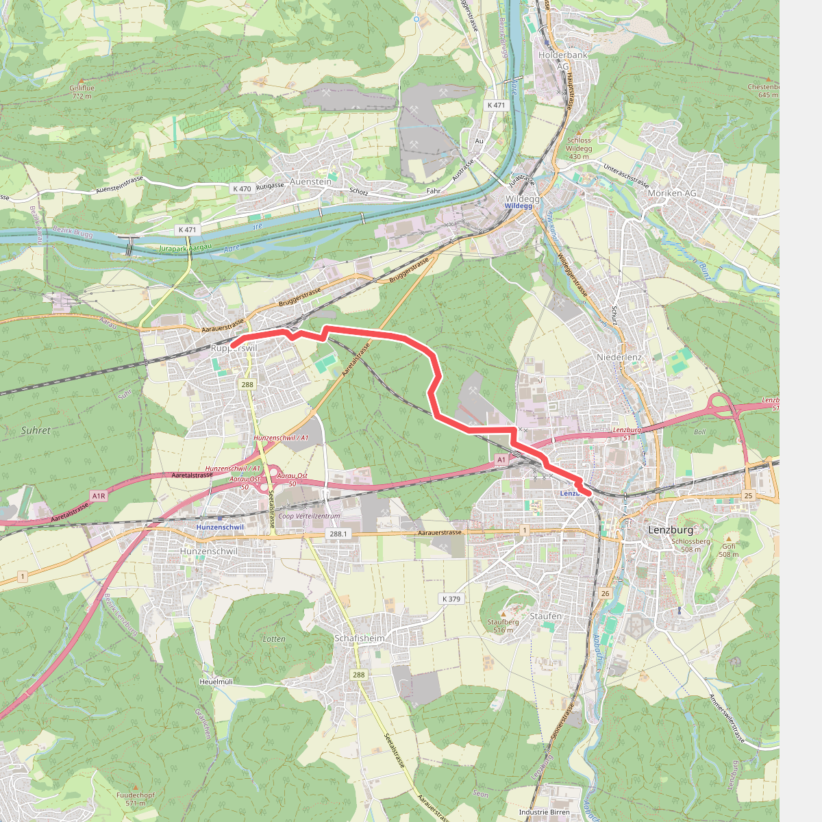 Lenzburg - Rupperswil