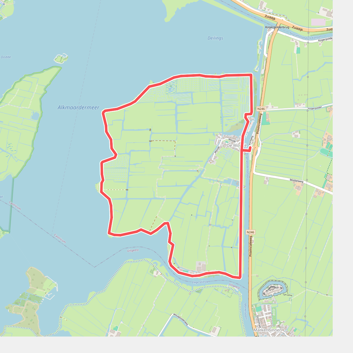 Westwouderpolderroute (groen)