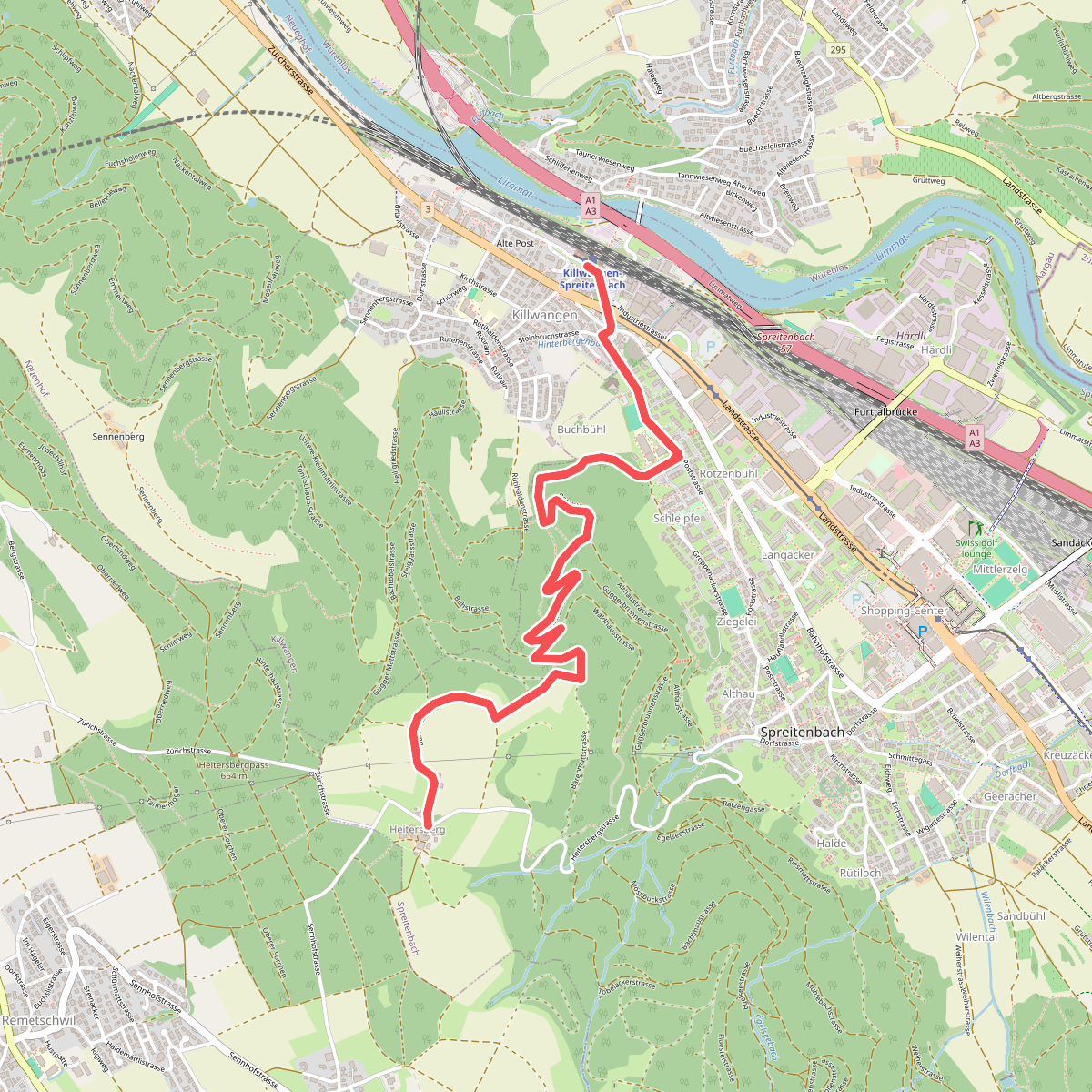 Killwangen - Heitersberg