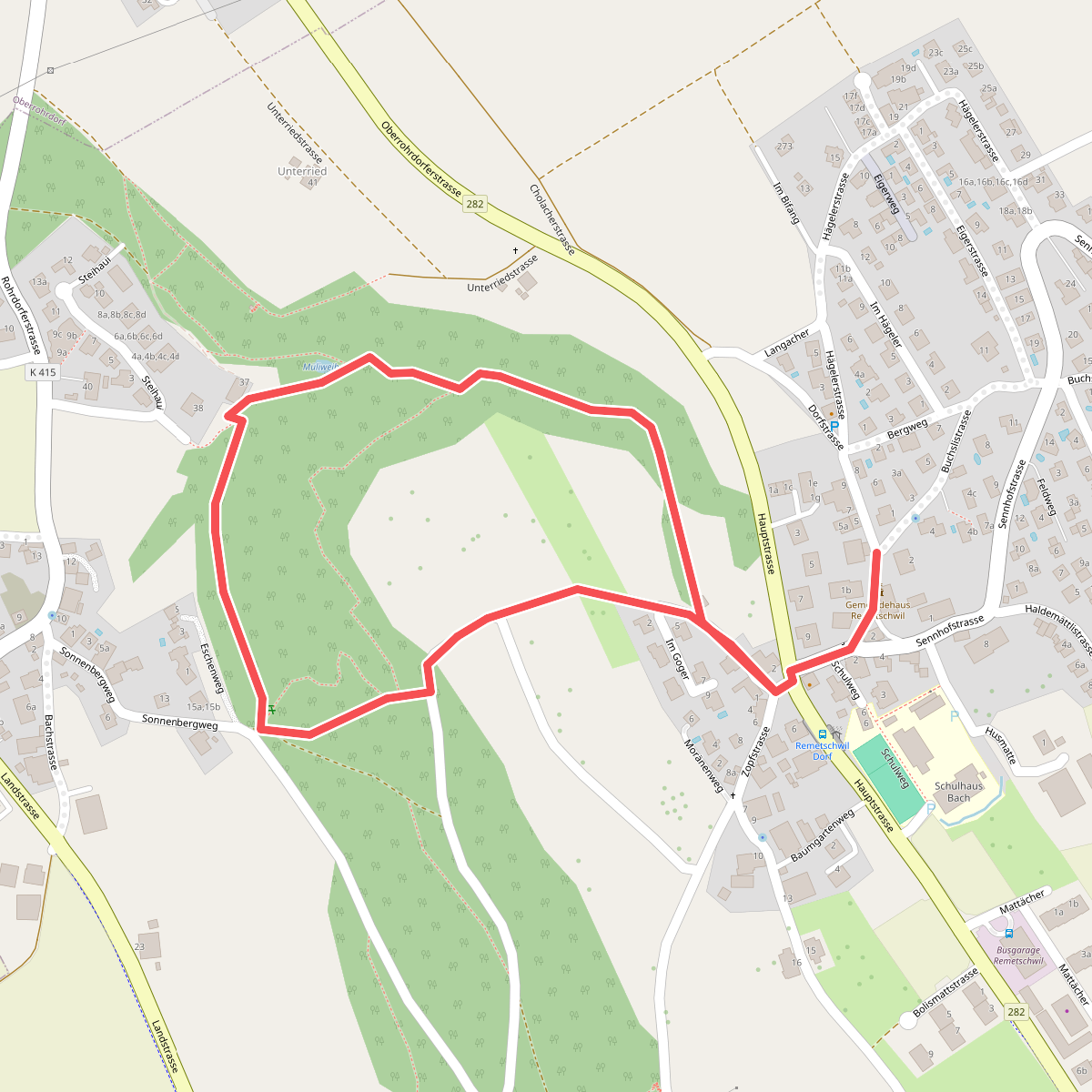 Kulturweg Remetschwil Route 2