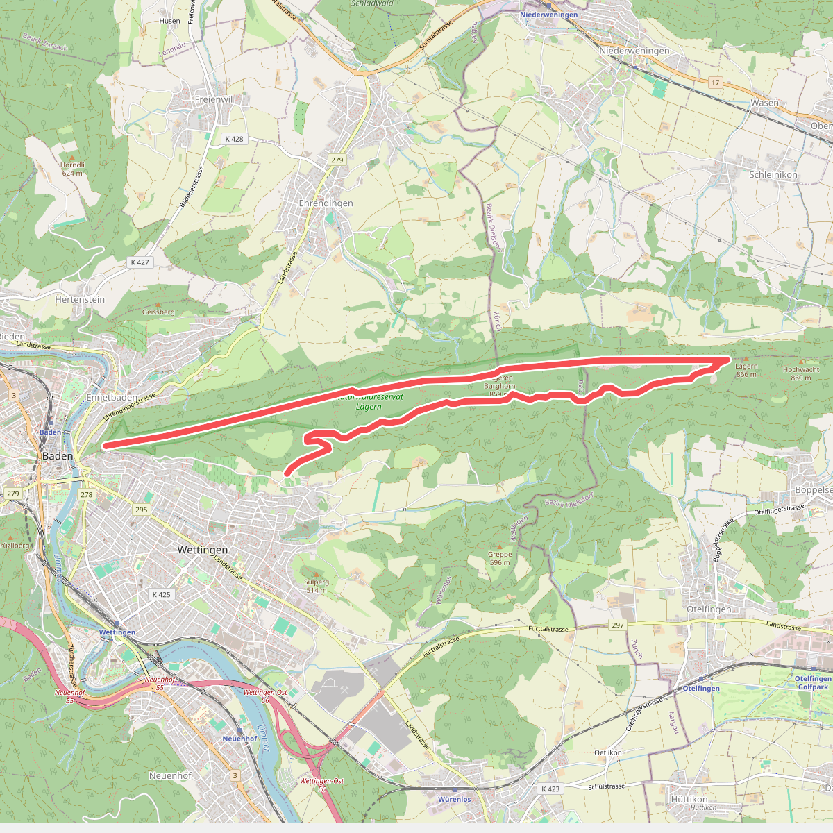 Wettigen Route 1 - fixme