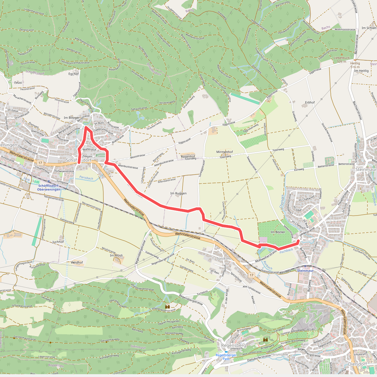 Nieder-Steinmaur - Schöfflisdorf