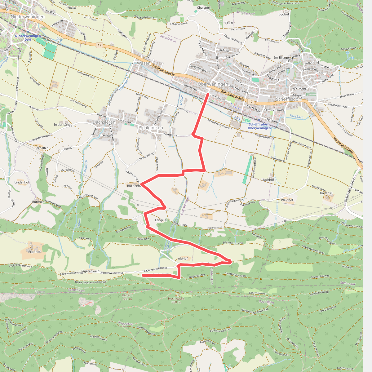 Oberweningen - Lägernweid