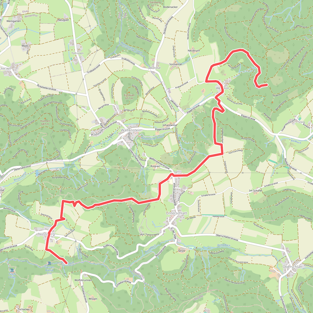 Guegenhard – Rörlitobel