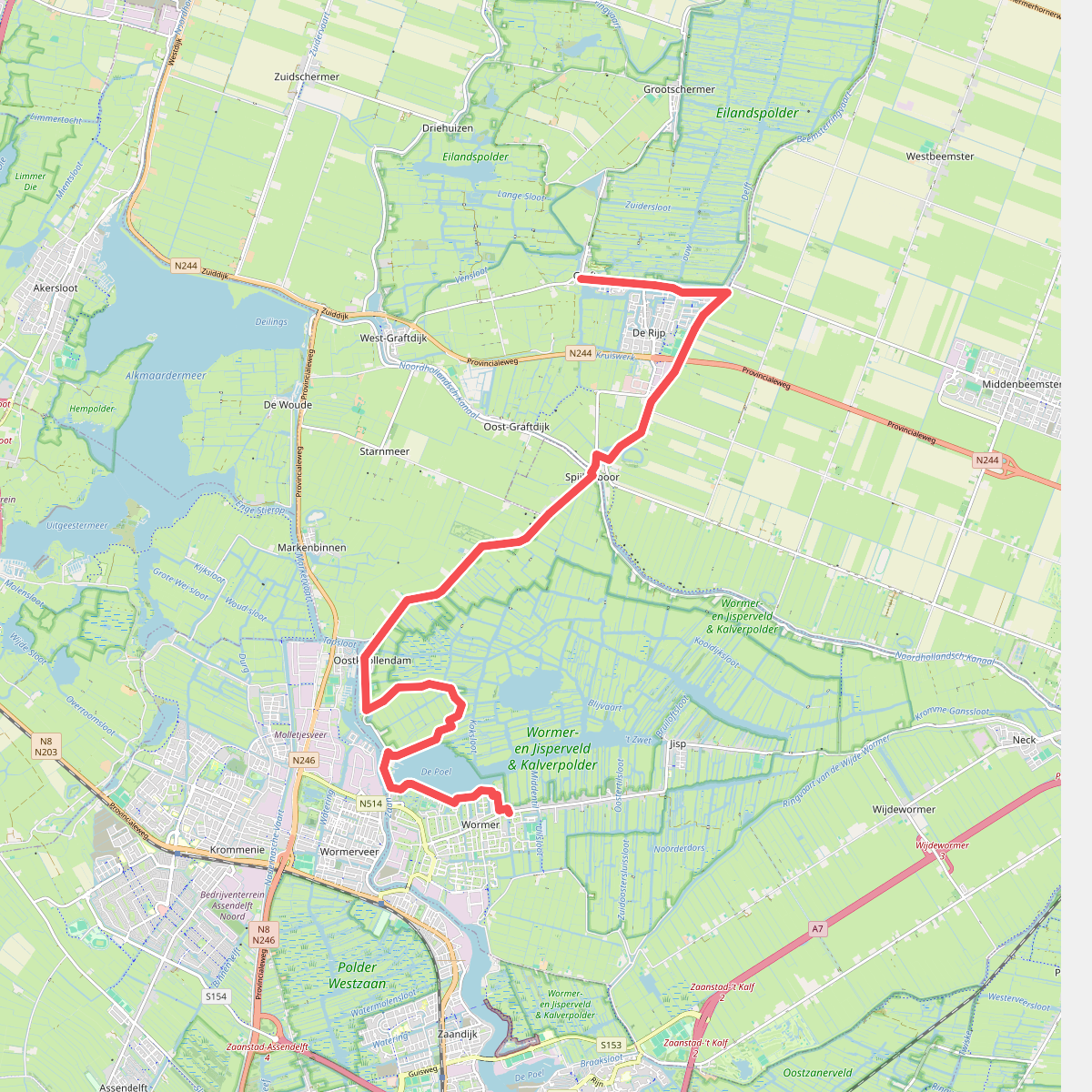 Graft - Wormer · Trekvogelpad etappe 3