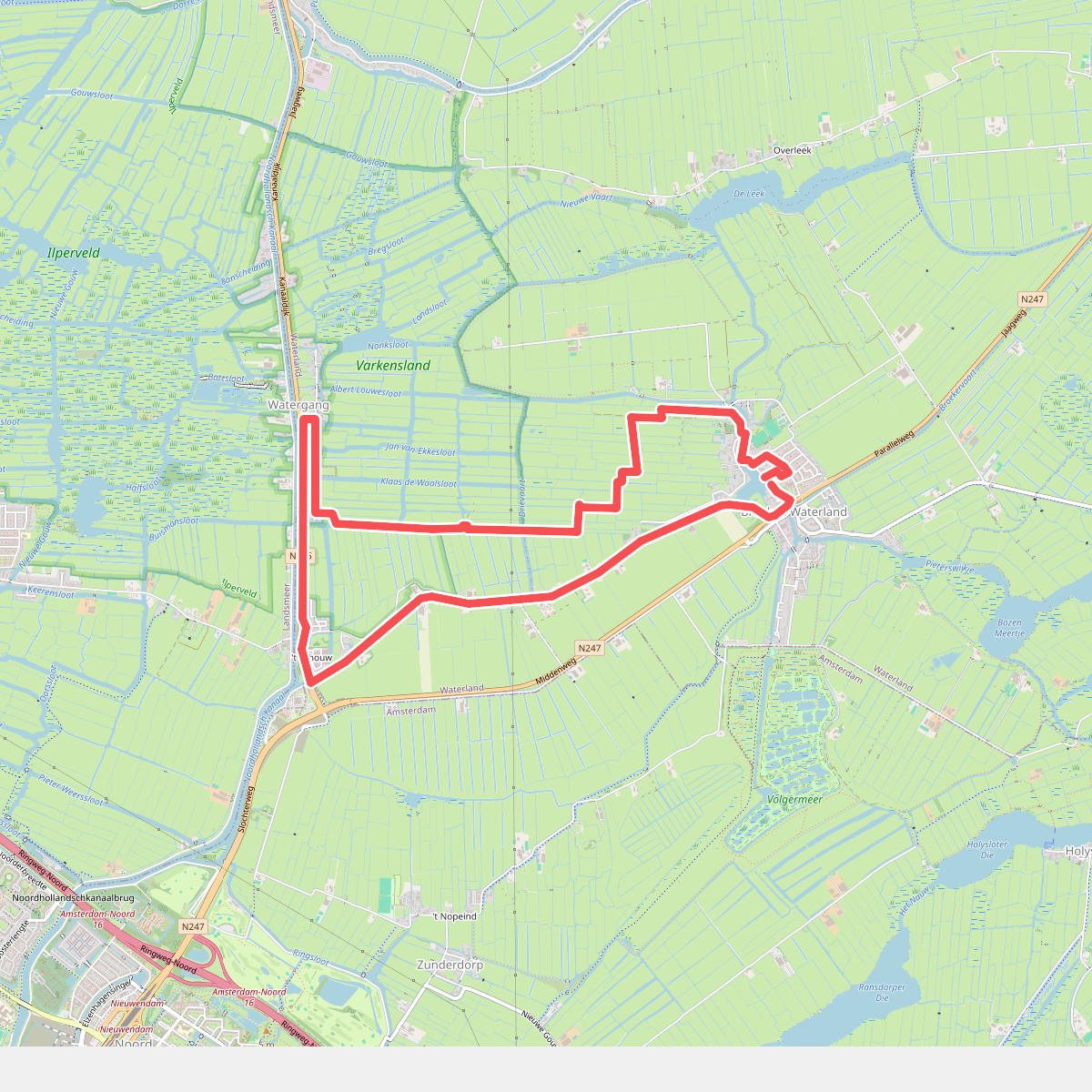 Laarzenpadroute Broek in Waterland