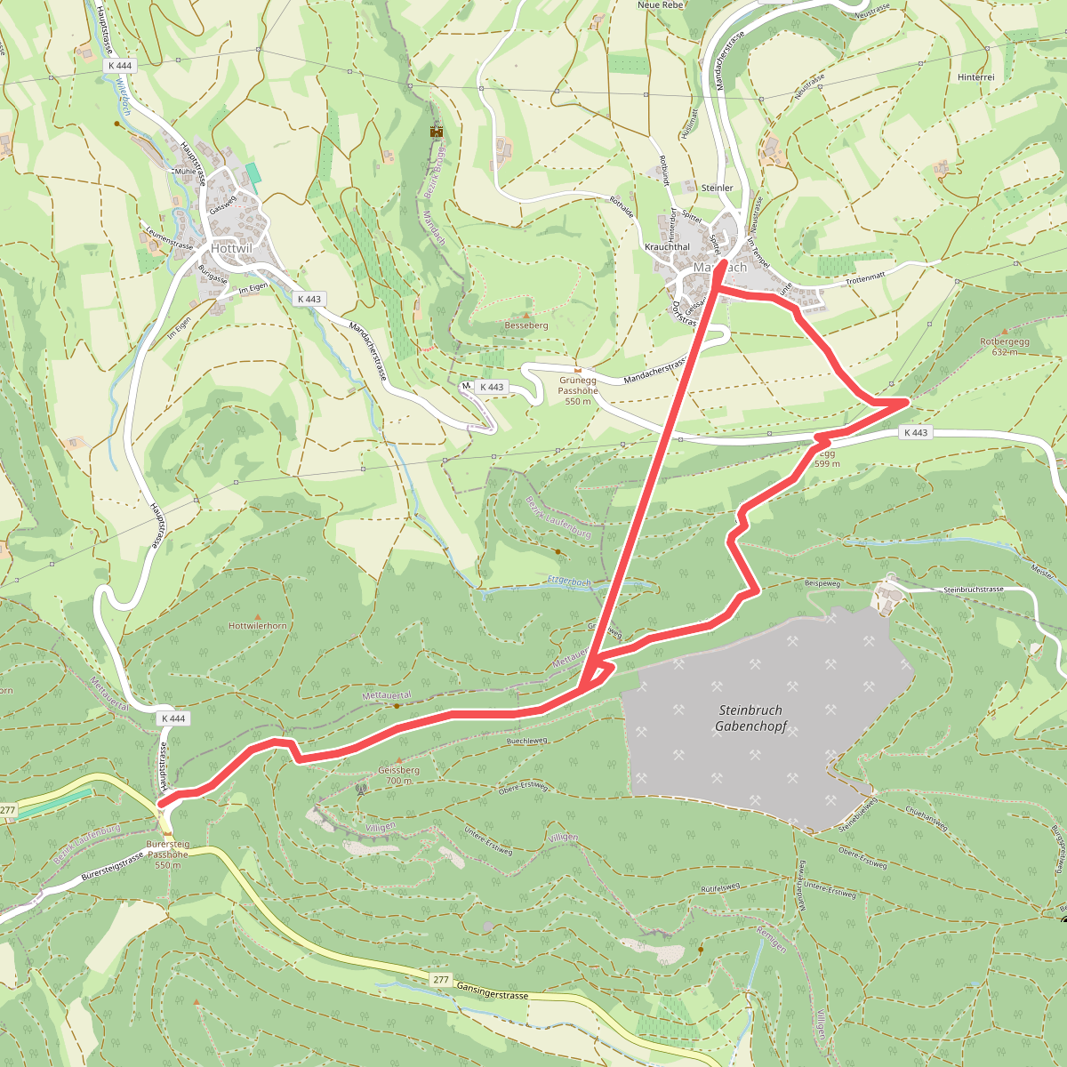 Bürersteig - Mandach