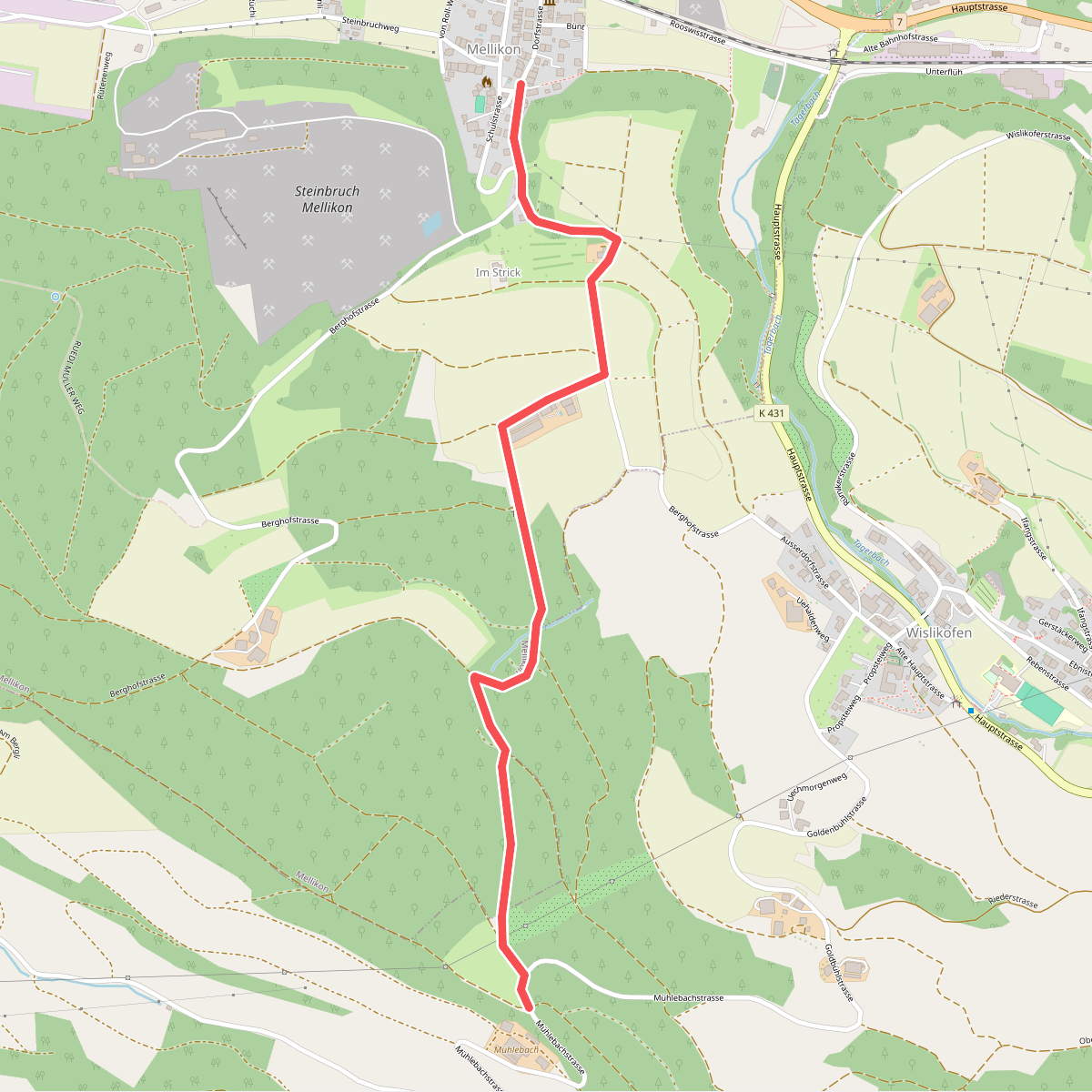 Mülibach - Mellikon Dorf
