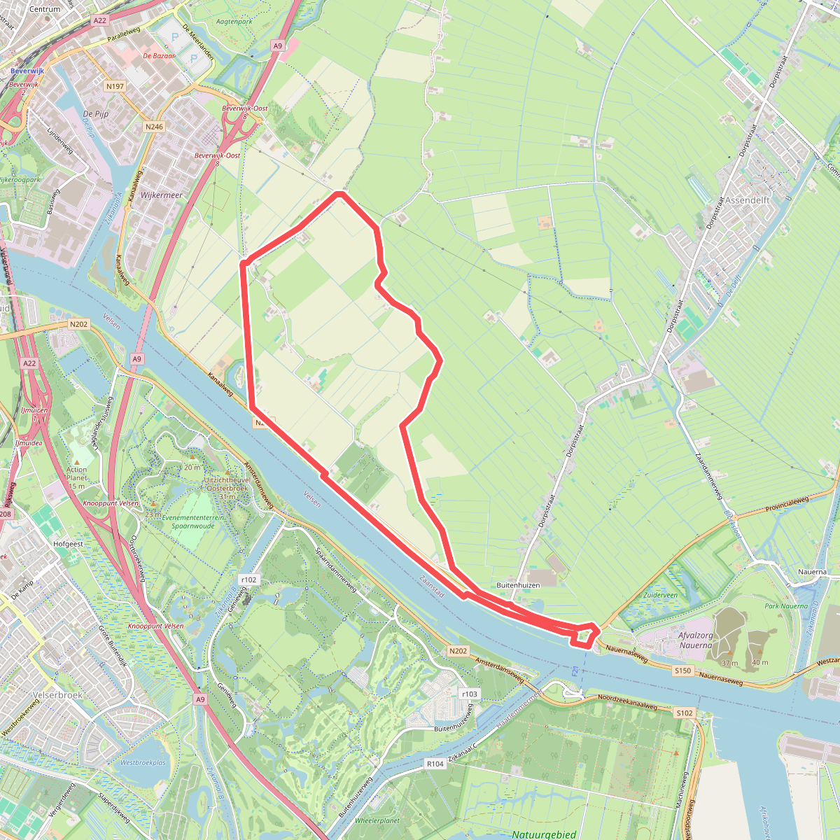 Wijkermeerroute (groen)