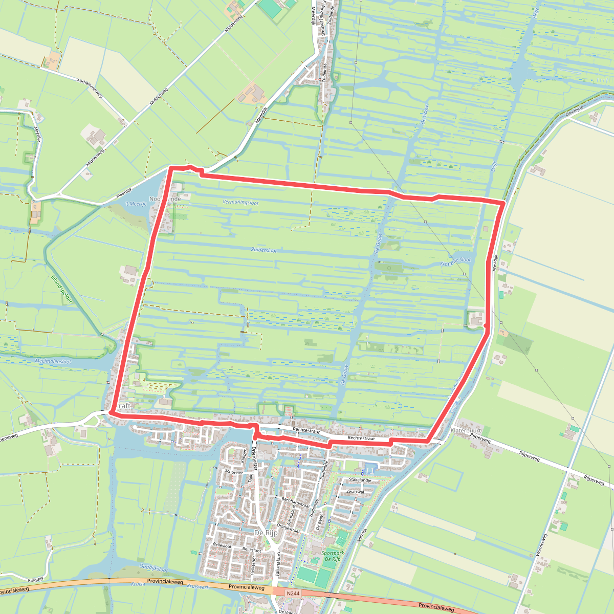 Ommetje Eilandspolder (blauw)