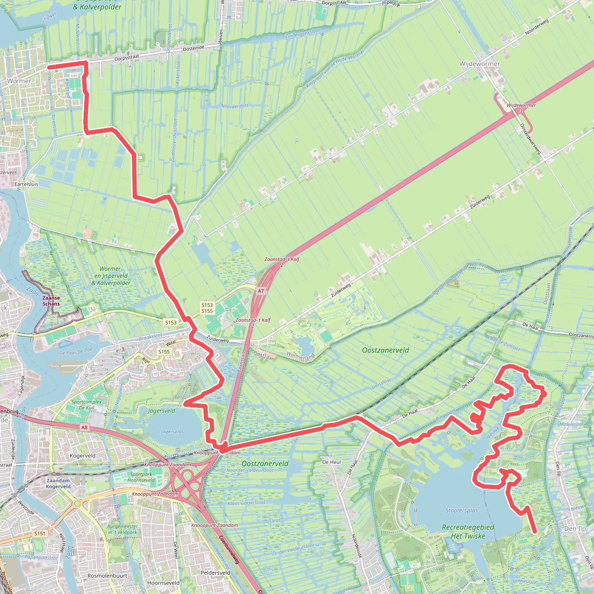 Wormer - Den Ilp · Trekvogelpad etappe 4