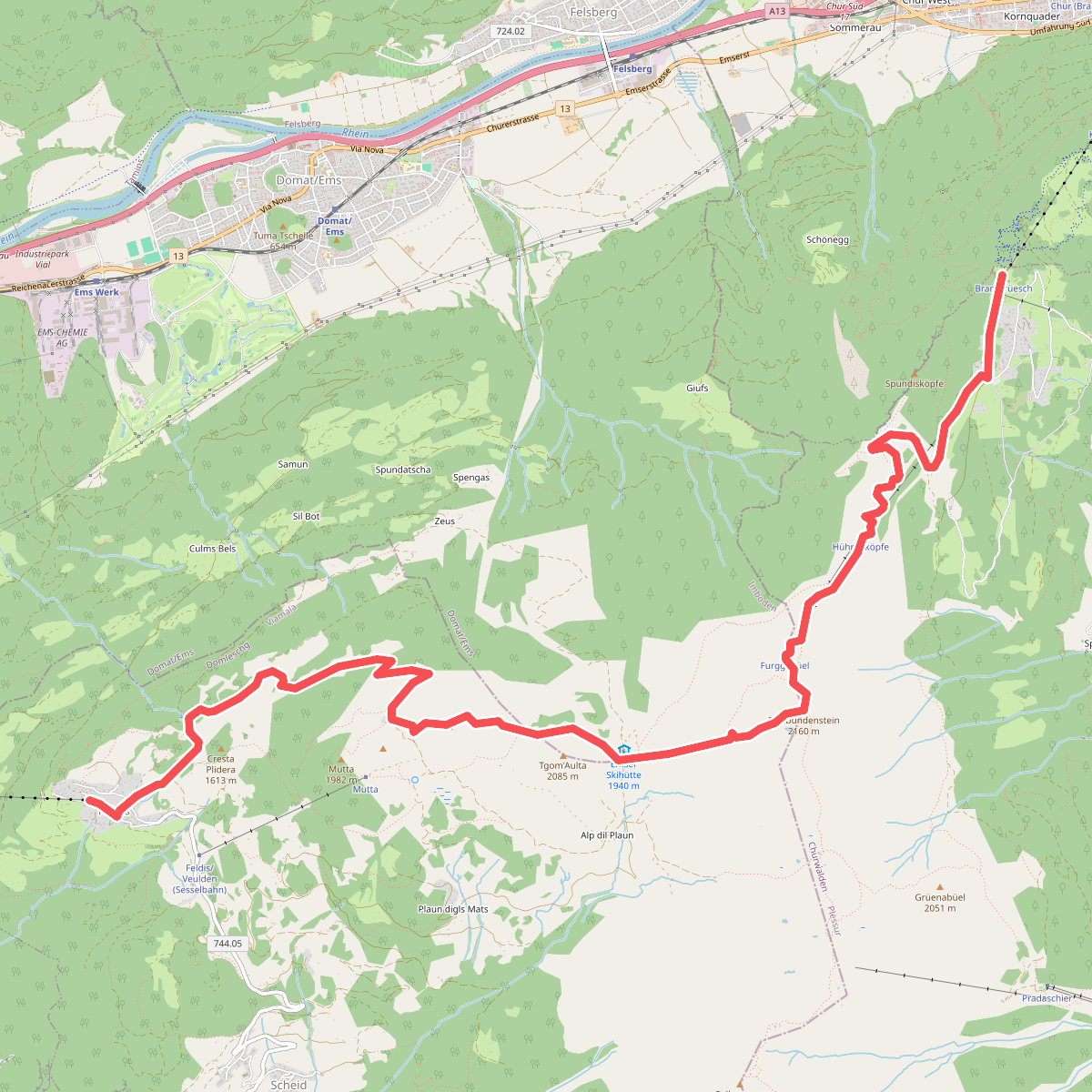 Dreibündenstein Panoramaweg